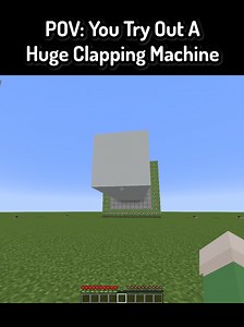 POV: You Try Out A Huge Clapping Machine In Minecraft ( FT: @Vermey ) #minecraft #mc #mcyt #funnymoments #minecraftmemes