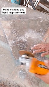 Manual na pag bend ng galvanize na plain sheet #fypシ゚ #welder #kabakal # | Jhun Padapat