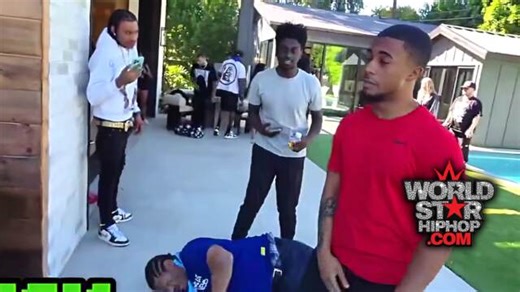 Deen The Great Knocks Out Crip Mac Over $5k Beef At Adam22's Crib!
