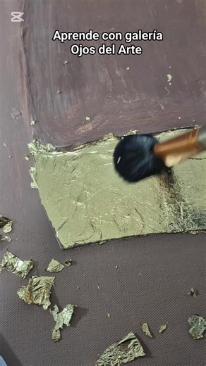 Tips para usar el pan de oro en tus cuadros. #artecolombiano #arteabstracto #PanDeOro #aprender #cursodearte | Galería Ojos del Arte