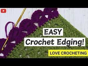 Easy Crochet Edging Tutorial | Beautiful Border for Any Project