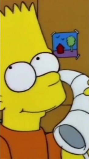 Bart gets Flintstone Phone