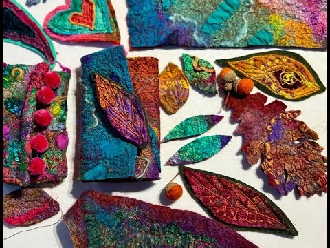 Simple Felt making - turn scraps into Christmas gifts