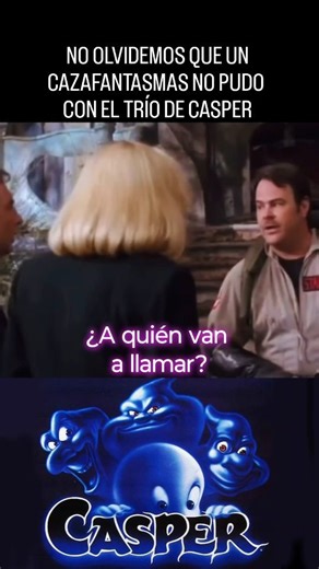 ¿A quién van a llamar? Inolvidable cameo de Ray Stantz (Dan Aycroyd) en Casper (1995) #casper #ghostbusters #90s #90smovies | cineytvfans