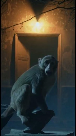 Something Terrified the Monkey at Midnight… 😱🐒 | Horror Short