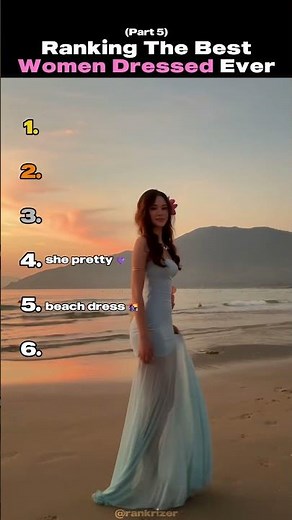 Ranking The Best Women Dressed Ever (Part 5) #dress #women #beautiful #shorts