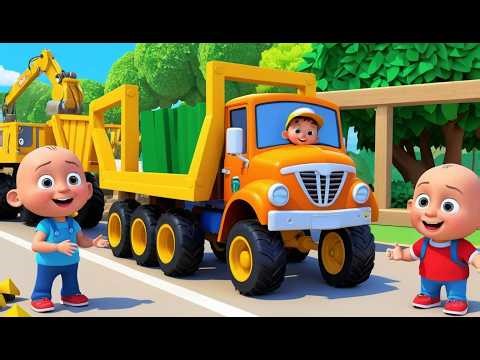 Humpty builds a Bridge for a Monster Truck! | Funny and Fun Kids Nursery Rhyme Animation 🥚🚧🚚