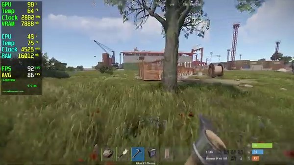 Rust RTX 5050 + Ryzen 5 5600x - 1080p High,