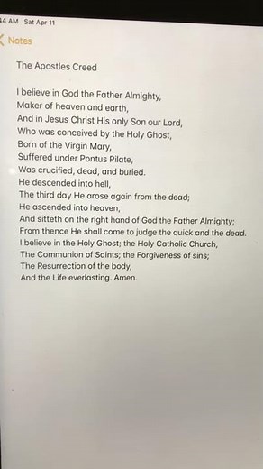 The Apostles’ Creed #liturgy #creed #apostlescreed