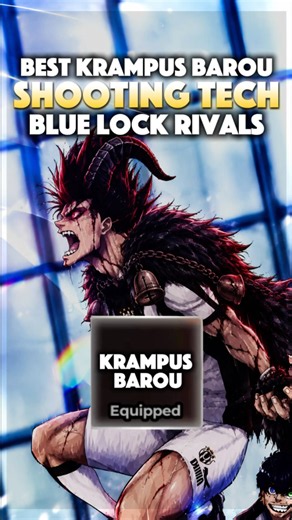 BEST KRAMPUS BAROU SHOOTING TECH! | Blue Lock Rivals #roblox #bluelockrivals #blr #bluelock #shorts