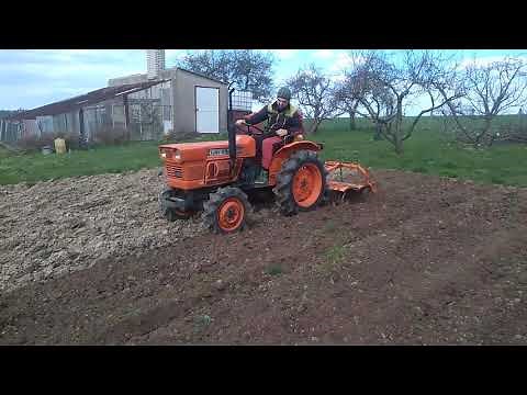 Kubota L1501DT rotavator pt.2
