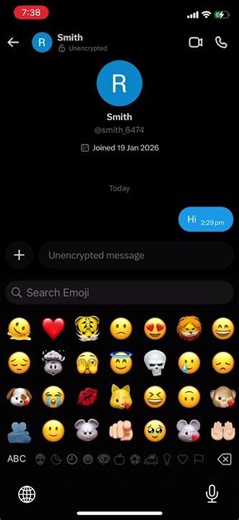 How to send emojis in DM on X