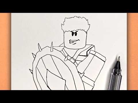 How to draw Brute 99 Nights In The Forest Roblox easy