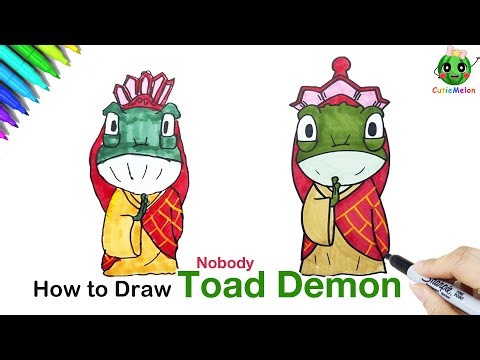 亲子儿童简笔画浪浪山小妖怪-蛤蟆精怪How to Draw Cute Toad Demon |Easy Drawings for kids|Chinese animated films简笔画教程