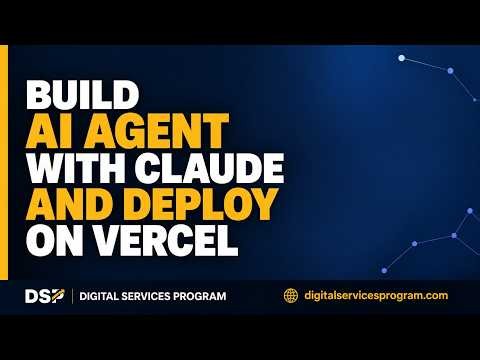 Build AI Agents with Claude and deploy them step by step with Vercel!