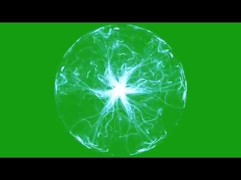 Plasma Energy on Green Screen Bacground