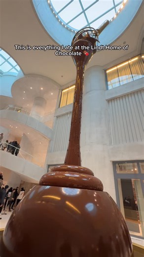 Lily Huynh on Instagram: "Everything I ate at the Lindt Home of Chocolate 🍫🤎 #lindt #chocolate #chocolatefactory #zurich #switzerland"