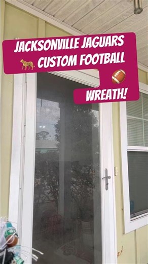 Jacksonville Jaguars 🐆 wreath#diydecor #Footballdecor#Team wreaths#diy #sportscards