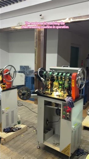Professional chain machine upgrades jewelry production.