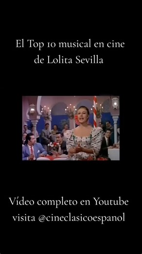 Prepárate para un viaje musical lleno de nostalgia, talento y mucho cine español 🎬✨ En este video repasamos el Top 10 musical de Lolita Sevilla en el cine, una de las grandes voces del cine musical español que nos regaló canciones inolvidables llenas de emoción, carácter y arte. #copla #cineespañol #lolitasevilla #música #cultura | Daniel Portero Flores