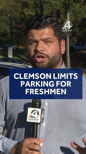 Clemson University will change its parking policy next fall, restricting access for freshmen and bridge students to reduce congestion and improve parking availability on campus. #Clemson #clemsonuniversity #college #news #LocalNews #upstatesc #SouthCarolina | WYFF News 4