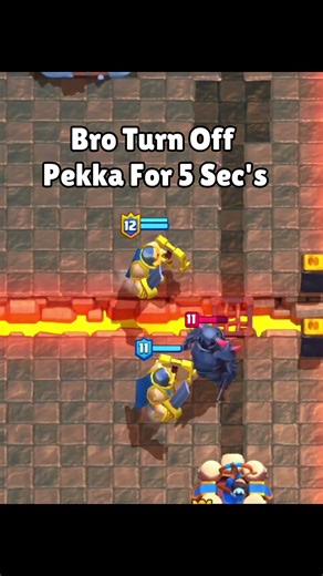 Bro Turn Off Pekka For 5 Sec's #clashroyale#clash#gaming#shorts#viral#fyp#funny#viralvideo#trending