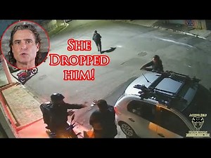 Off Duty Stops Armed Robber Threatening Her Husband!