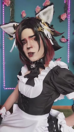 Catboy Maid finds you crying on the bathroom floor at party #shadowthehedgehog#shadowthehedgehogcosplay#sega#sonicthehedgehog#catboymaid#femboy#catboy