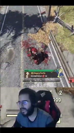 Eu matei o Angry Turtle com minha build de PVP nível 25 #fallout76 #fallout #pvp