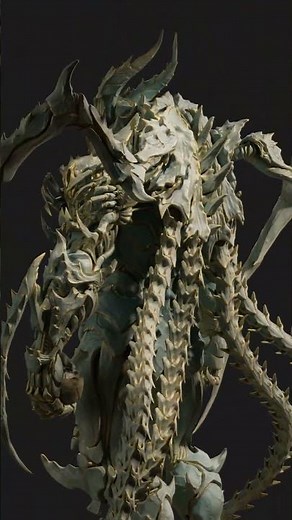 Stylized Alien Character Sculpt – High Poly Detailing in ZBrush