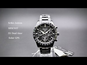 Seiko Astron SBXC037 5X Dual time Solar GPS