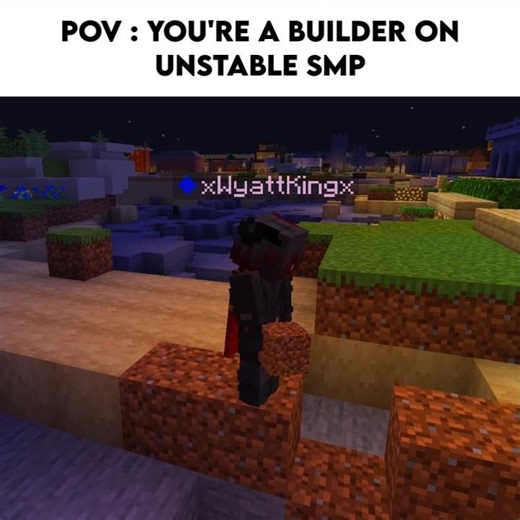 POV : You're a builder on Unstable SMP #minecraft #unstableuniverse #meme