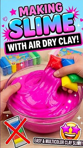 Viral Slime Recipe 😍 Homemade Slime with Simple Ingredients
