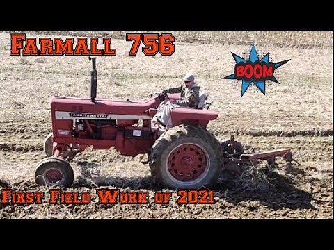Farmall 756 First Field Work of 2021