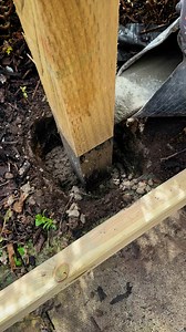 Using Postmix to concrete the post in | Wulstan Fencing & Landscapes