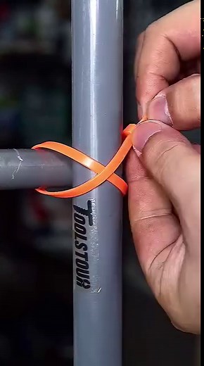9.7K views · 33 reactions | How to use Zip Tie to Connect two poles or pipes | Toolstour | Facebook