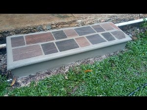 como hacer escalón de concreto con pecho de paloma y cerámica 😲😲😲 remodelaciones