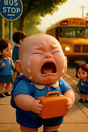 The child is crying to go to school | baby crying video | baby crying sound #babycrying #babyshorts