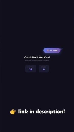 😂 Button Runs Away – JavaScript Funny Trick 🏃‍♂️💨