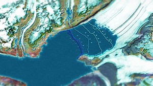 How to make this map of a melting glacier