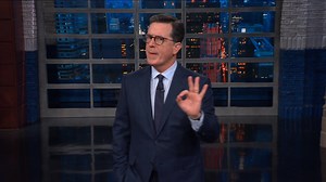 Press Secretary Sanders released a statement condemning a CNN reporter’s behavior during Trump’s latest press conference. And, breaking news, it wasn’t accurate. | The Late Show with Stephen Colbert