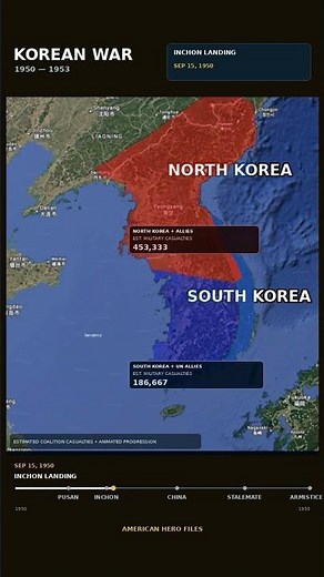 Korean War 1950–1953 | How the Front Lines Changed