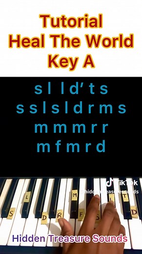 Heal The World: Piano tutorial/Sofa Notes, key A. #sofanotes #followers #reels #michaeljackson #piano #keyboard #pianotutorial #public #fyp #viral #hiddentreasuresounds #simplepianolessons #sofanotes #viralvideos #instrumental #fypage #for #foryoupage #foryou #trending