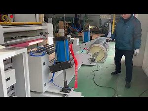 How to Load Jumbo Roll to Pneumatic Unwinding Shaft