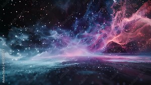 With each step particles collide and ricochet creating a dynamic and everchanging performance.