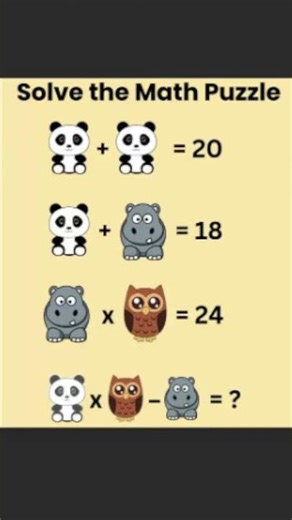 solve the math puzzle#shorts #puzzle#brainteaser #iqtest #braintestsolution #viral #subscribe