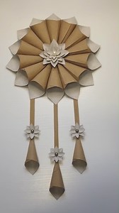 I Made It from Empty Tissue Rolls! #tissueroll #toiletpaperroll #diy #craft #howto #walldecor #wallhanging #reuse #recycle | Day with DIY