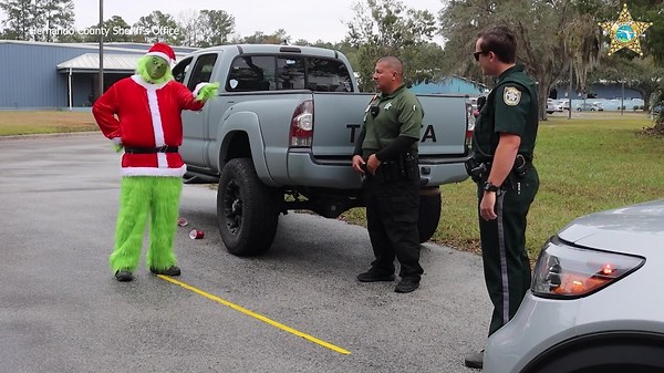Hernando County deputy arrests Grinch for suspected DUI