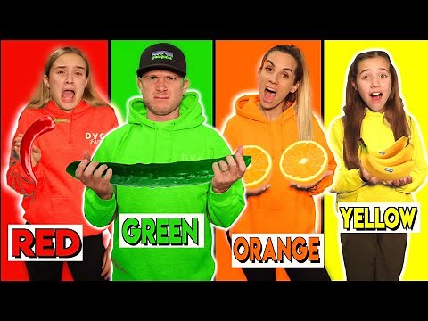 EATING ONLY ONE COLORED FOOD FOR 24 HOURS!!