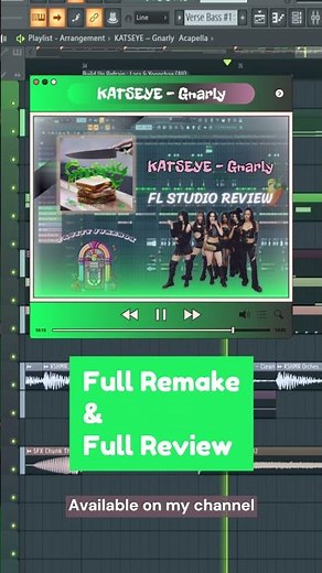 KATSEYE - Gnarly (FL Studio Remake) | Instrumental 🥪 #katseye #flstudio #remake